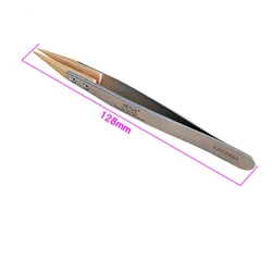 KWONG YUEN Watch Repair Tool Boxwood Tweezers Precision Antimagnetic No. 27 Pointed Insulation Does Not Damage Parts Tools