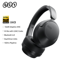 QCY Over Ear Headphone Hi-Res LDAC Spatial Sound Headset H3S -56dB Adaptive ANC Wireless Earphone Bluetooth 6.0 Dual Driver 102H