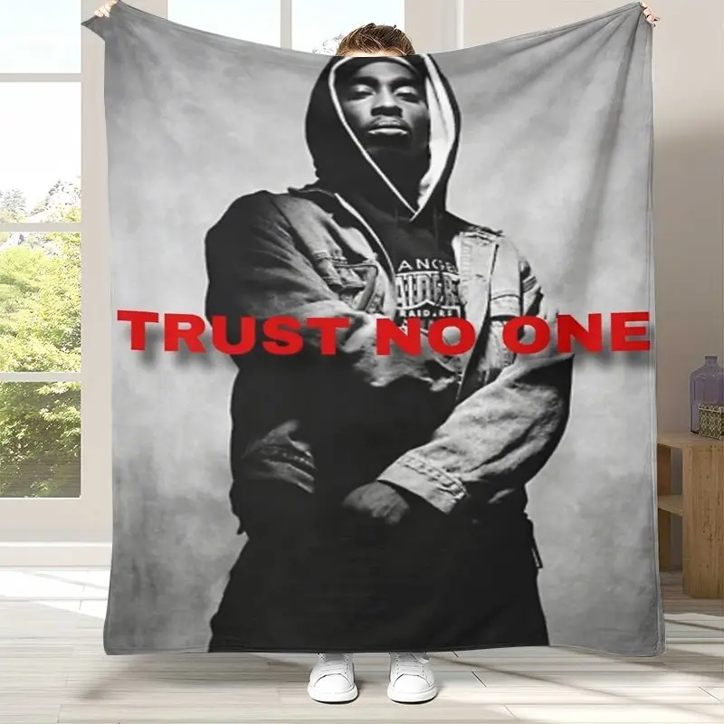 Tupac 2Pac Thug Life West Coast Rap Legend Flannel Throw Blanket,Cozy Warm Blanket for Bed,Sofa,Living Room,Picnic,Camping,Gift