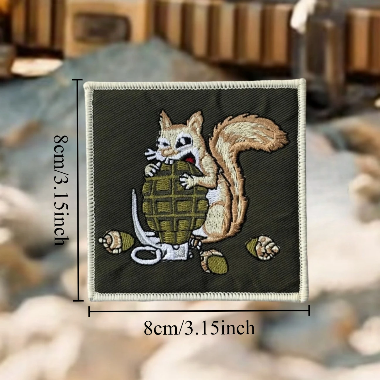Parche táctico militar para mochila con gancho y bucle bordado - imagen 2