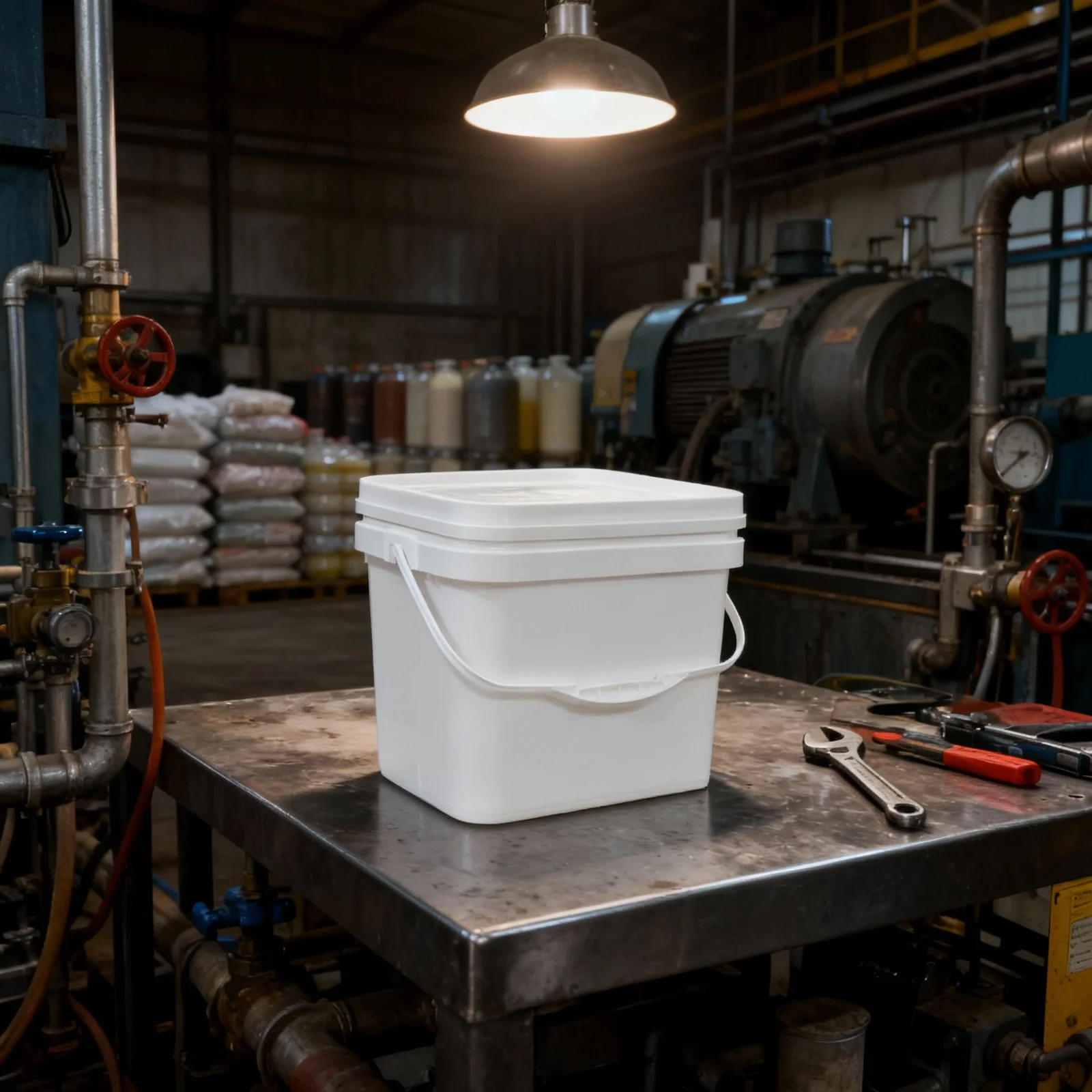 

1pc Large Paint Storage Bucket with Lid Portable Art Supply Container for Outdoor Painting Color Mixing and Craft Projects