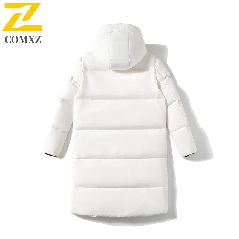 سترة COMXZ للرجال للعمل بتصميم عالي الجودة وغطاء للرأس للاستخدام الخارجي ومقاومة للرياح والدفء سترة شتوية خفيفة الوزن ومقاومة للبرودة للسفر #4