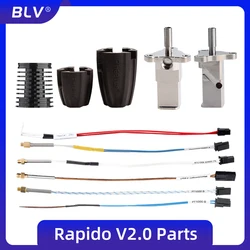 BLV®RAPIDO V2 Ceramics Heater Kit  heatBlock  K500 Thermocouple M4  104GT-2 100K 3950 PT1000 For Rapido V2.0 HOTEND