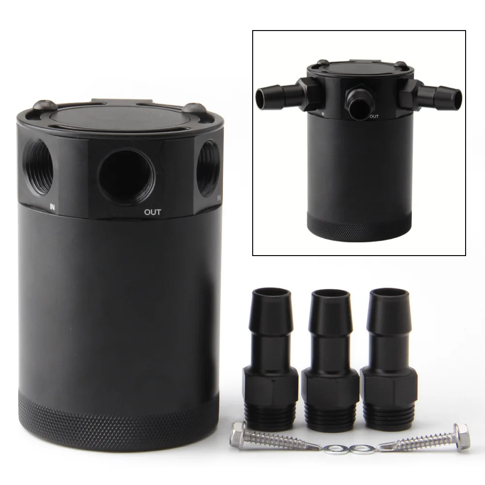 

Car Modification Three-hole Breathable Engine Oil Jug Waste Gas Waste Oil Recovery Pot Bilateral Oil Outlet