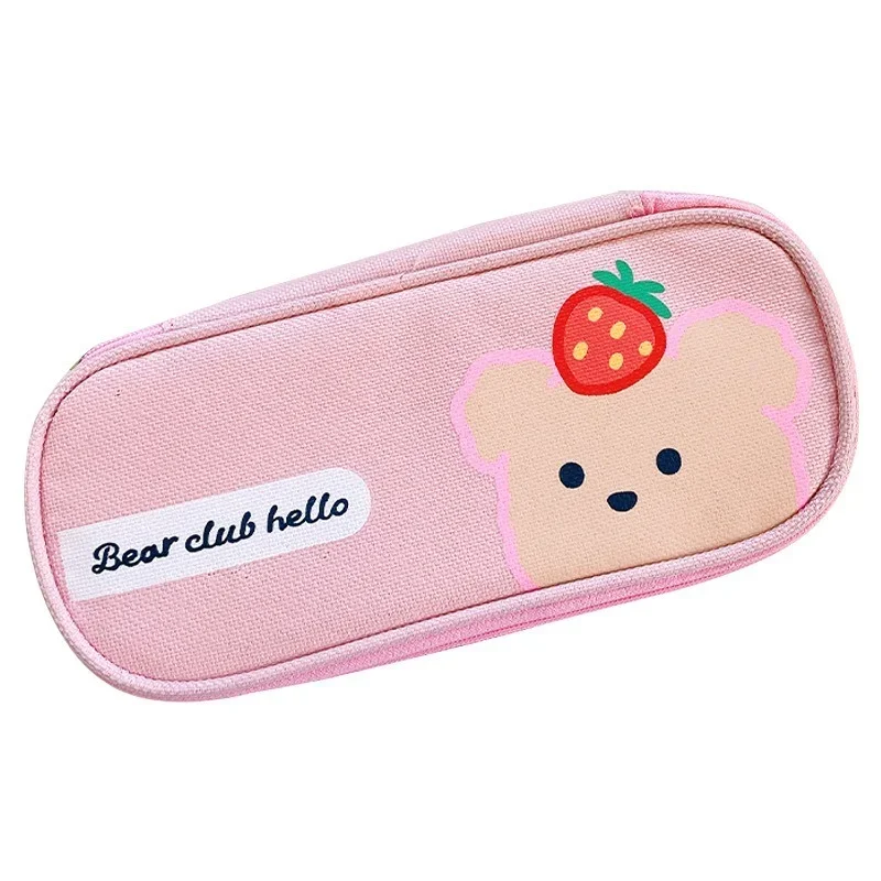 

Kawaii большой пенал, холщовая сумка-карандаш, сумки для хранения канцелярских принадлежностей, милая сумка-карандаш, подарок для девочек, школьные принадлежности, школьные канцелярские принадлежности