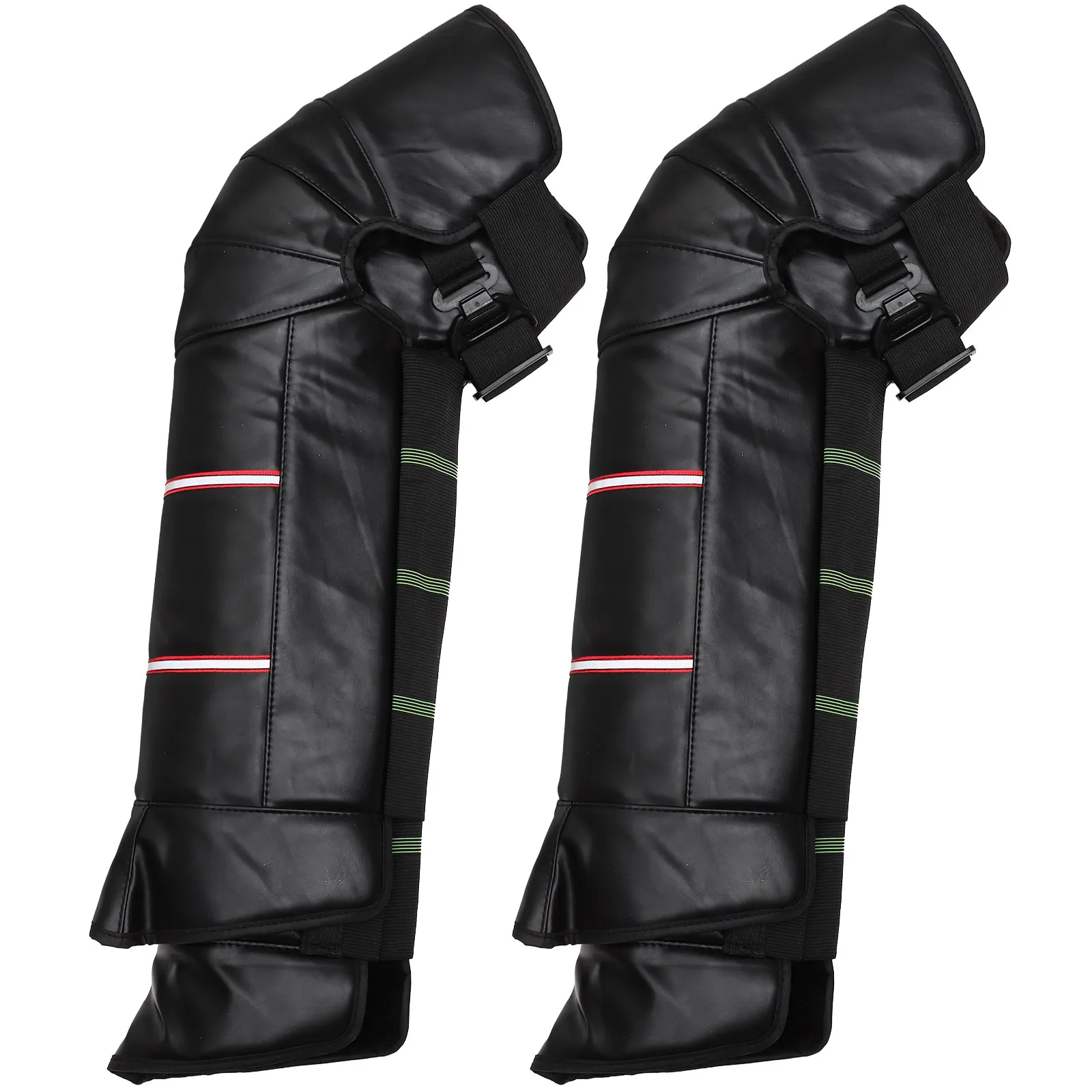 2Pcs Motorcycle Warm Knee Pads Windproof Waterproof Reflective Night Safety Winter Riding Protective Guards for Skiing Skating