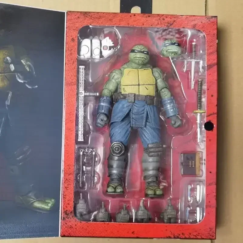 NECA TMNT Actionfigur Teenage Mutant Ninja Turtles Figur The Last Ronin Leonardo Sammlerstück Anime Modell Weihnachtsgeschenk