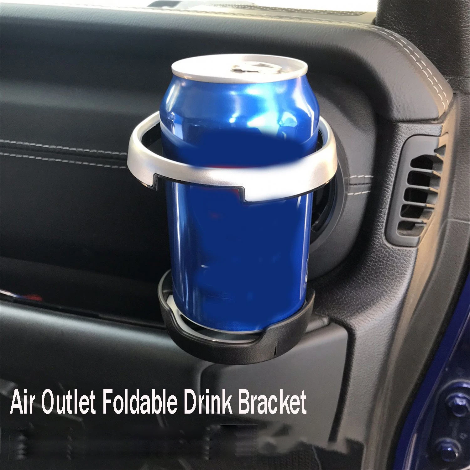 Car Air Outlet Water Cup Holder Foldable Drink Mount Bracket for JL 2018-2021 Silver