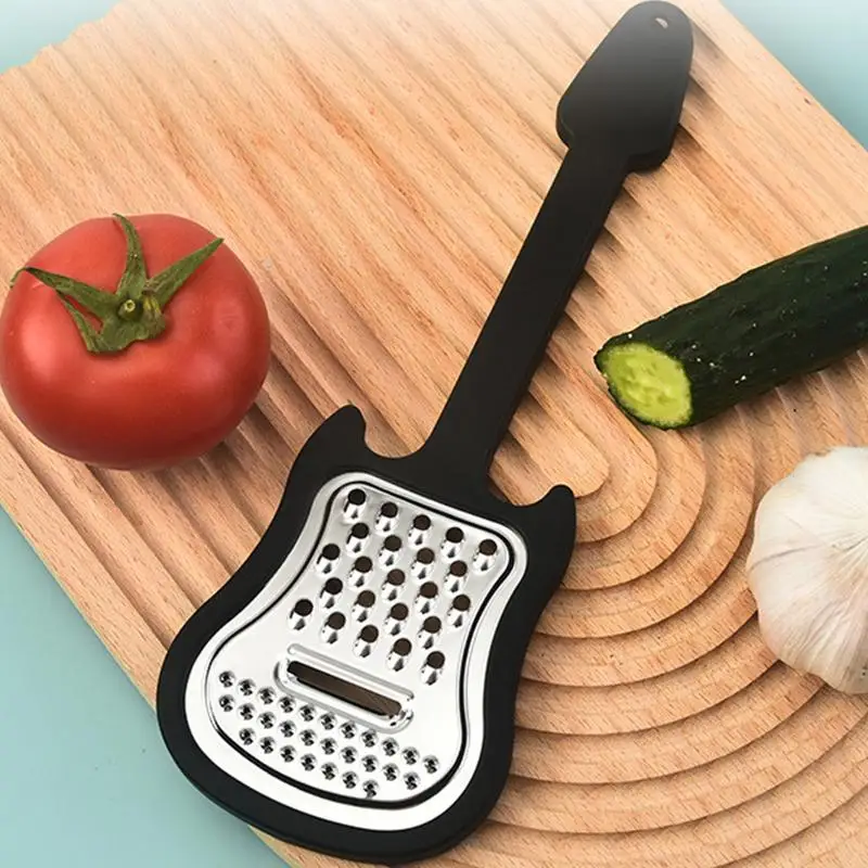 Guitar Shape Fruit Grater Fruit peeling knife Handheld Cheese Grater Potato Peeler Fruit Pulp Crusher For Kitchen Gadgets Tool