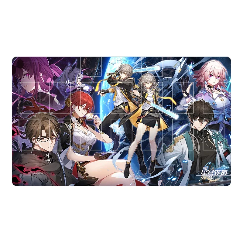 ACG Cards Pad PTCG Anime Game Honkai Star Rail Waterproof Thickened Solo Dueling Self Made Custom Made Battle Table Mat DIY Toys