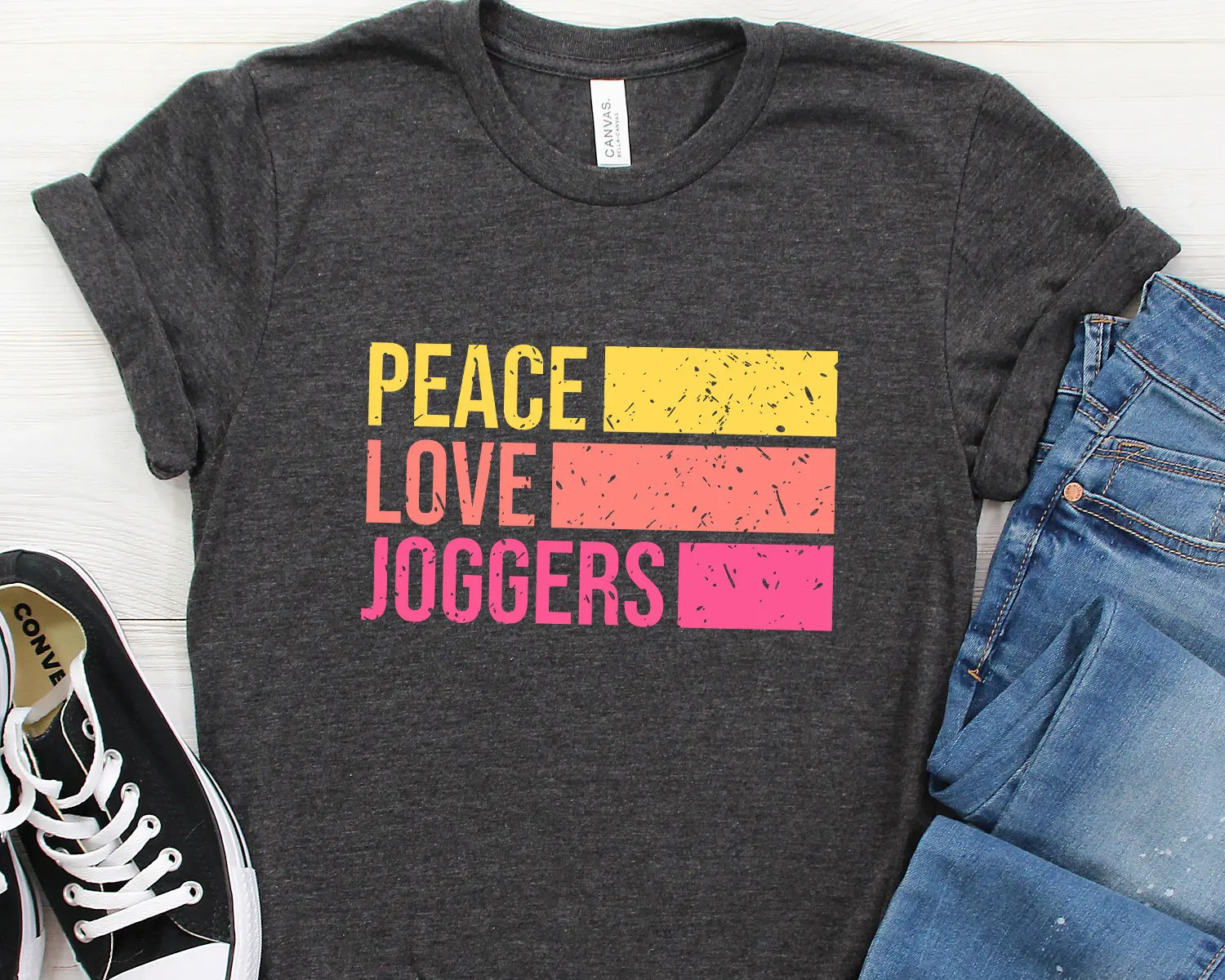 Joggers Pants T Shirt Jogger Sweatpants Love Retro