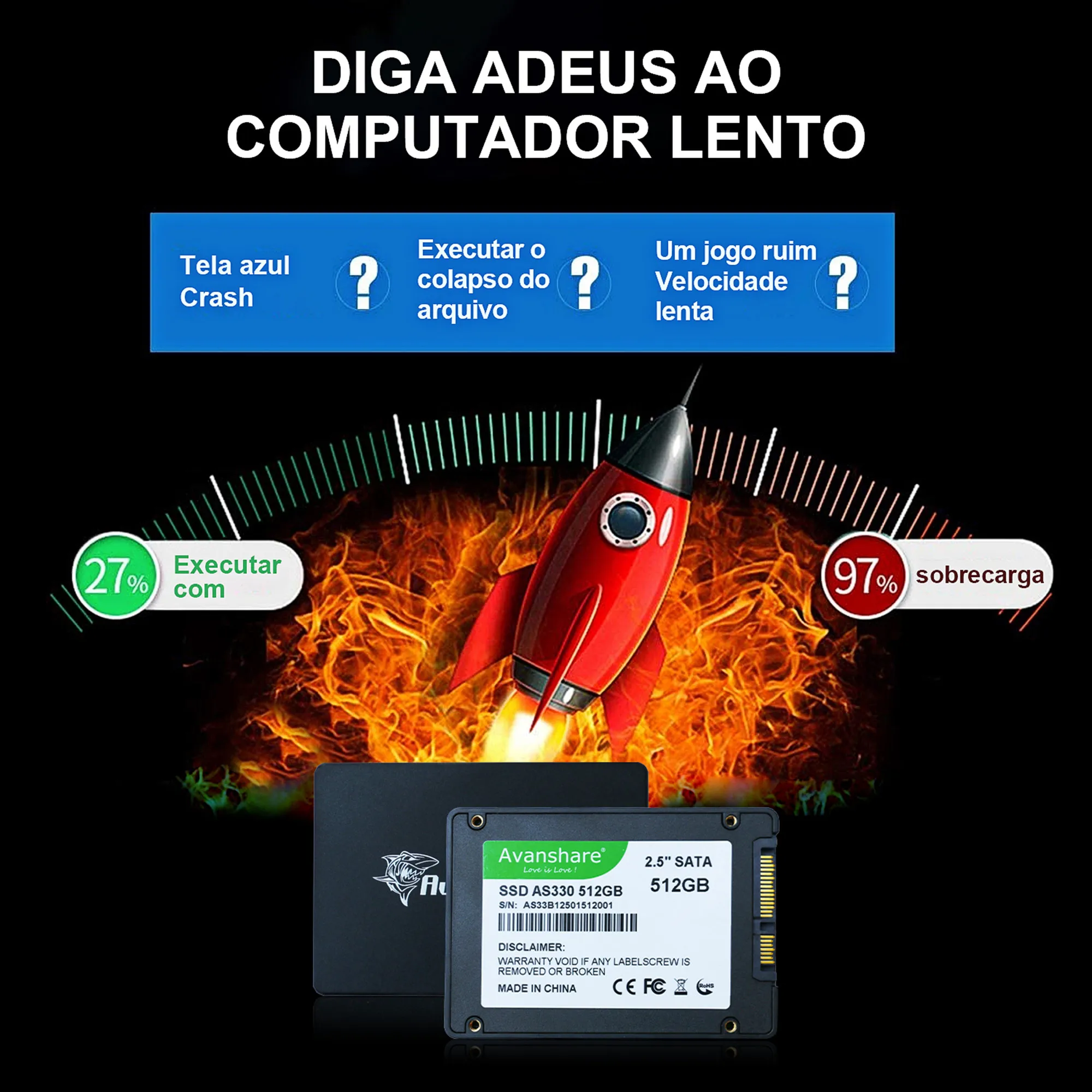 Dysk twardy Avanshare SSD 128 GB 256 GB 512 GB 1 TB Sata 3 2,5 \"2 TB dysk półprzewodnikowy do laptopa stacjonarnego