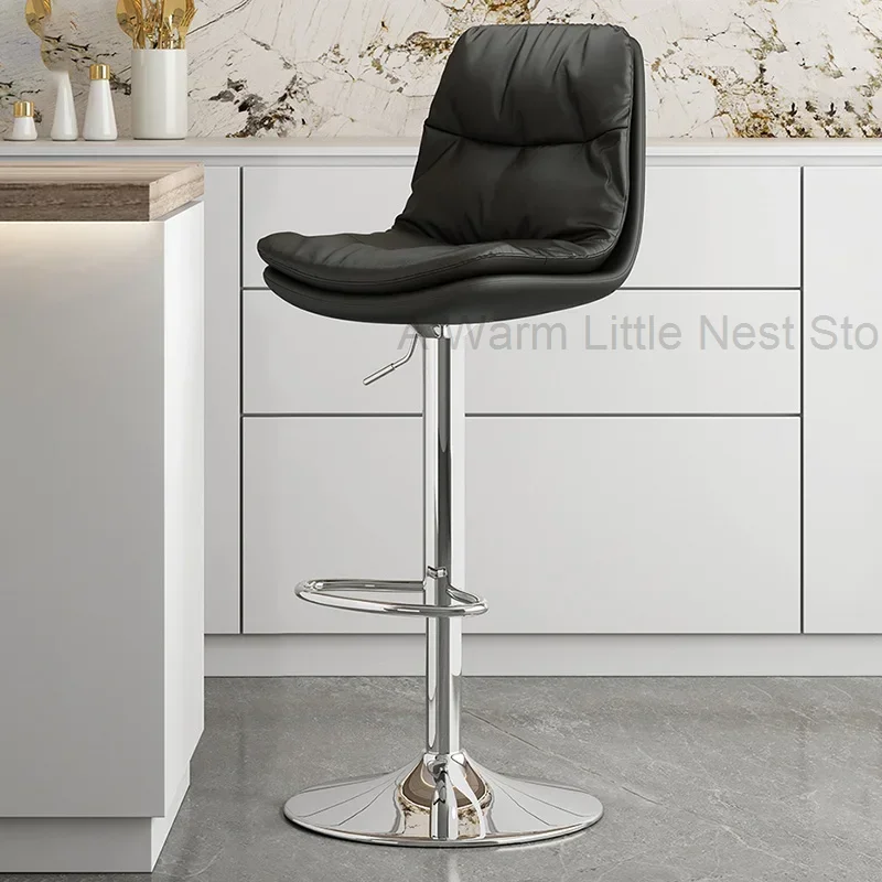 

Counter Office Banks Bar Chair High Stools Kitchen Professional Barber Bar Chair Luxury Taburete Alto Nordic Furniture