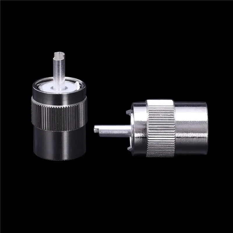 M51K-50Pcs Connector UHF Male PL259 Plug Solder RG8 RG213 LMR400 7D-FB Cable Silver