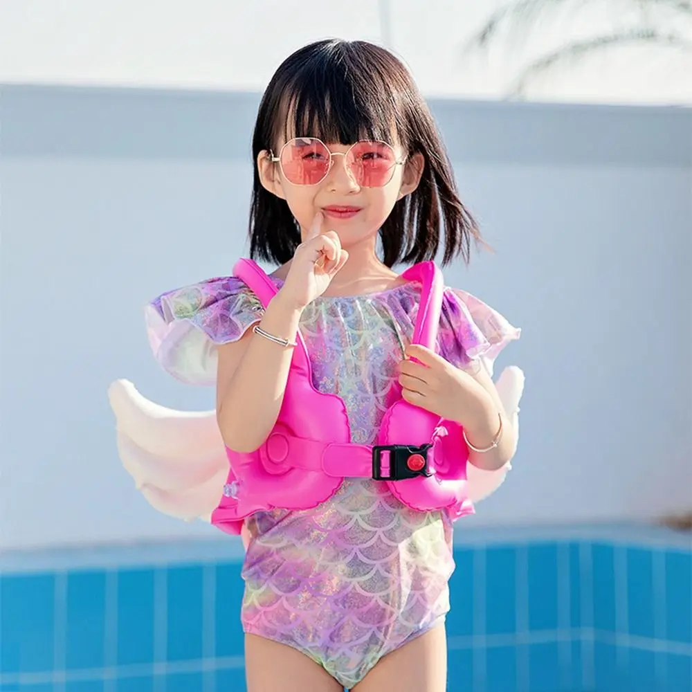 New PVC Childs Saving Vest Portable Lightweight Swimming Float Exquisite Adjustable Inflatable Vest Child