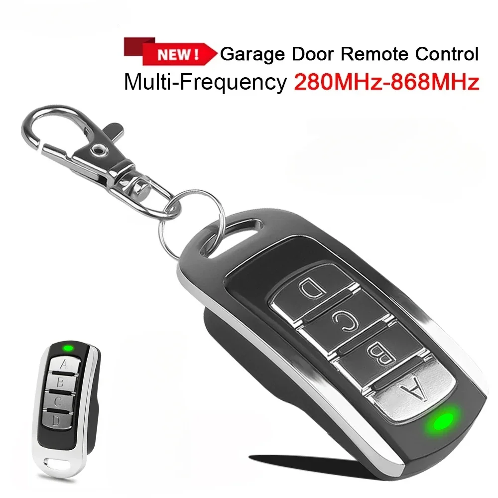 Multi-Frequency 280-868MHz Universal Garage Door Remote Control Duplicator Clone 433.92MHz 433.42MHz Gate Keyfob Transmitter