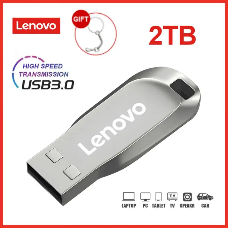 Lenovo-U Disk Pen Drive, USB Flash Drive, Metal Rod, Ucretsiz, Sewkiyat U Disk, 2TB, 1TB, 128GB, frete grátis