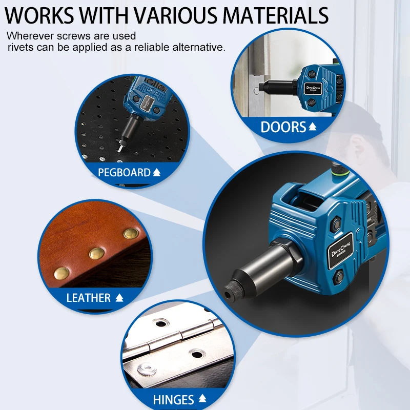 Professional Double-Handle Rivet Gun Manual High Lever Labor-Saving Tool for Metal Sheet And Pipe Tightening & Riveting