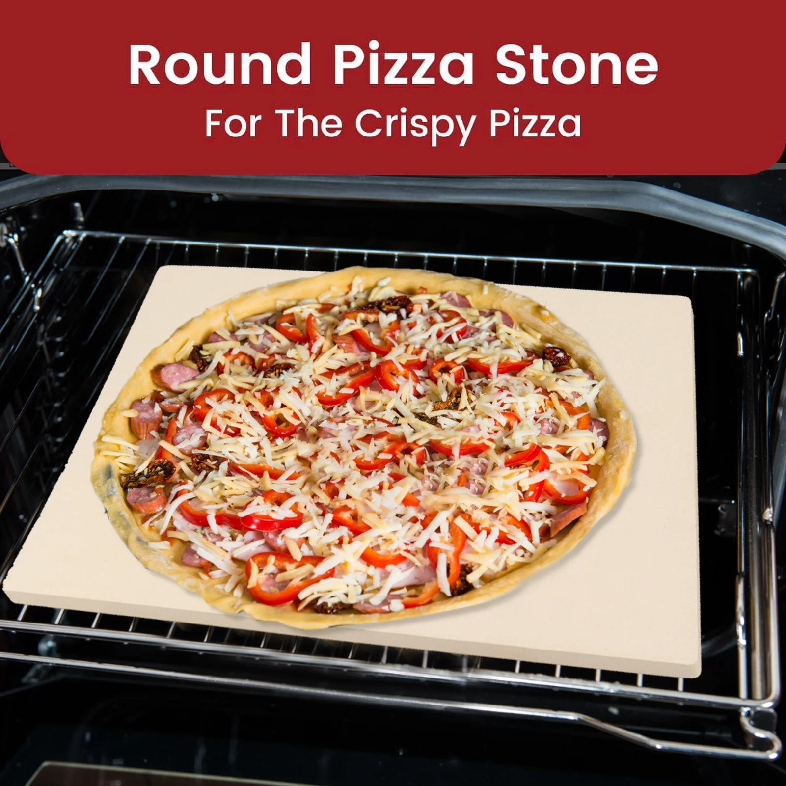 Rectangular Pizza Stone 12x15in Uniform Heat Distribution Easy To Clean Cordierite Baking Stone for Oven Grill Grill Pizza Stone