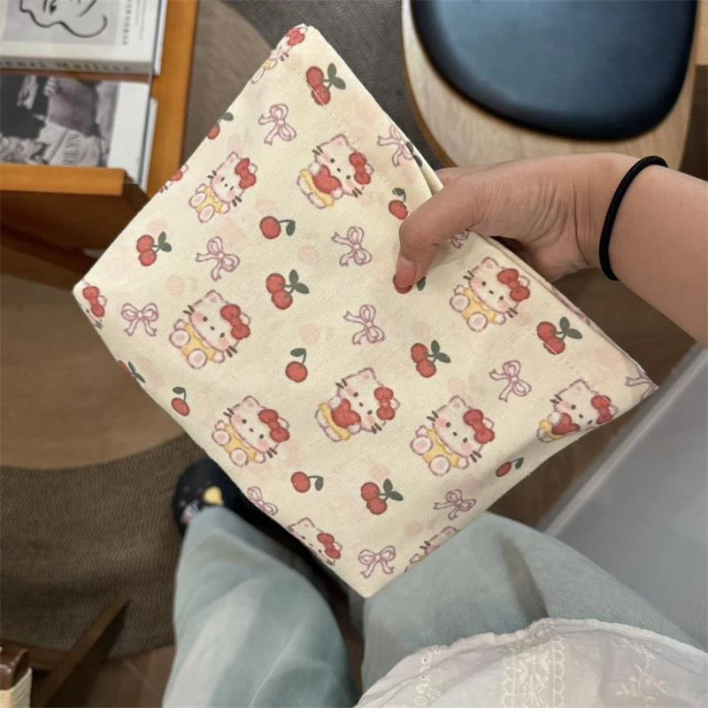 

Sanrio Hello Kitty косметички Sweet KT Cat большая вместительная дорожная портативная холщовая сумка для хранения портмоне косметичка подарки