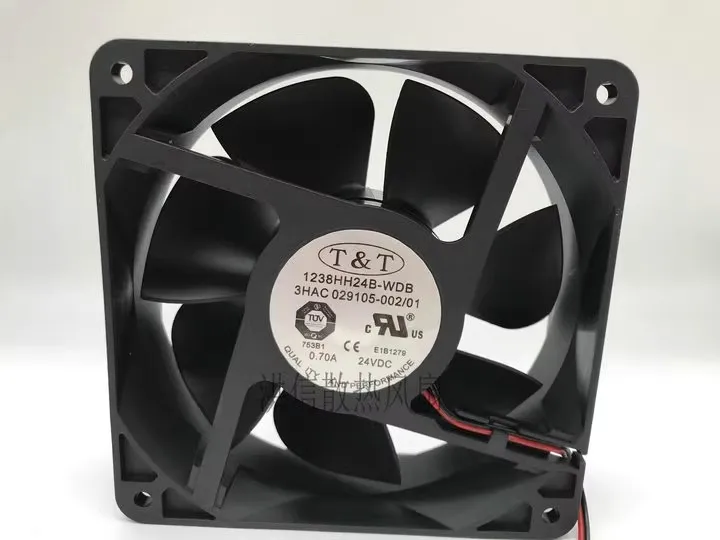 

Free shipping 1238HH24B-WDB 3HAC029105-002/01 24V 0.70A ABB cooling fan