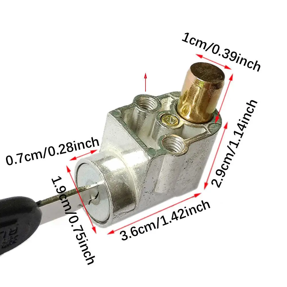 Cerradura de caja de batería de coche eléctrico, cerradura antirrobo, cerradura de caja de batería, cerradura de cilindro de batería multiusos para piezas de motocicleta