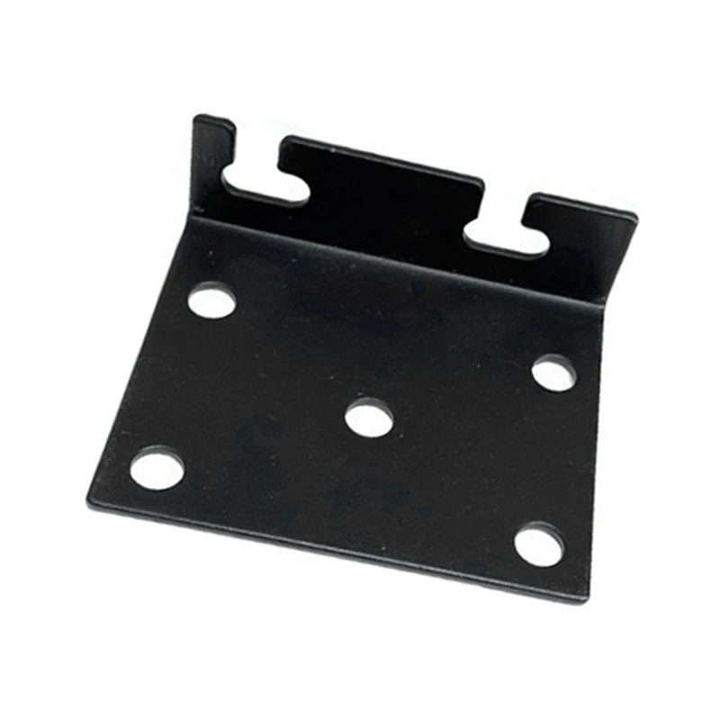 4 Piece Bed Frame Set Post Double Hook Slot Bracket 3.5Inch X 3Inch Metal Bed Rail Hook Plate Black Bed Accessories