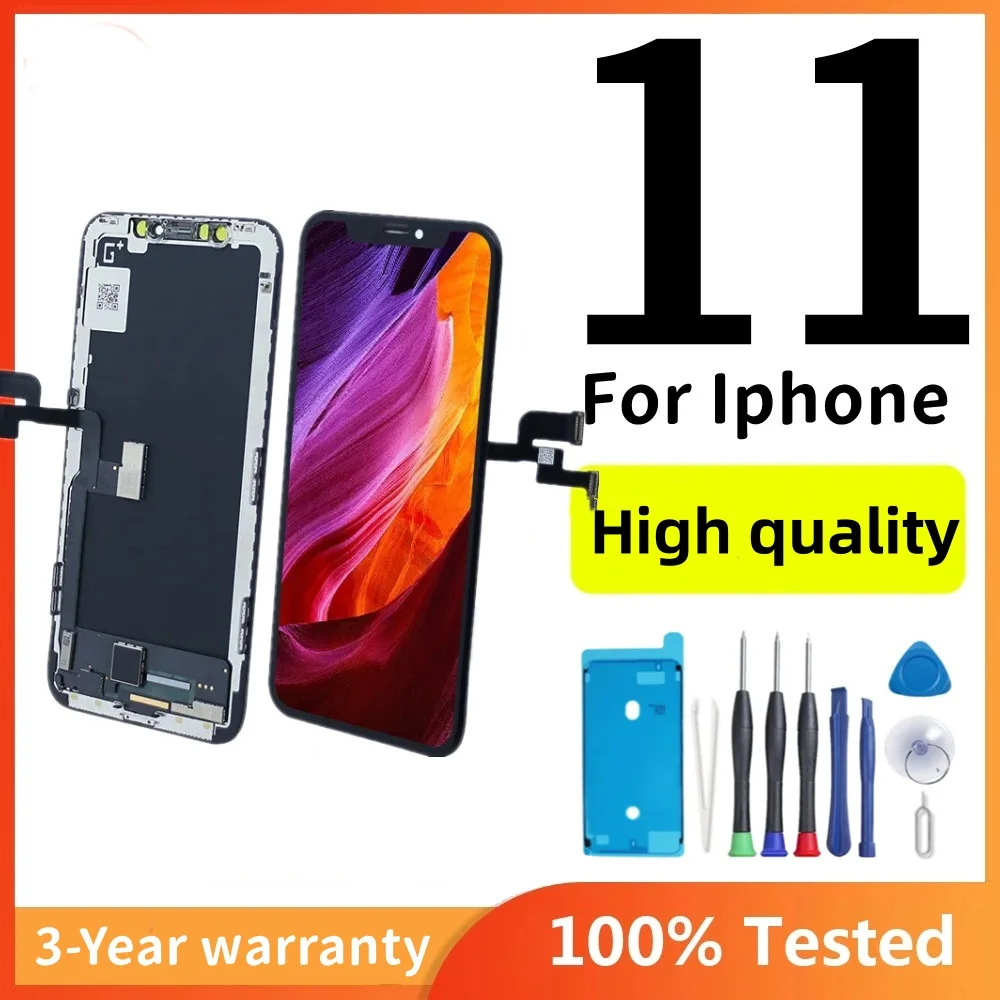 

RLZCXZ 100% New Premium Lcd For iPhone 11 Display Screen 3D Touch Replacement Factory Display Oled