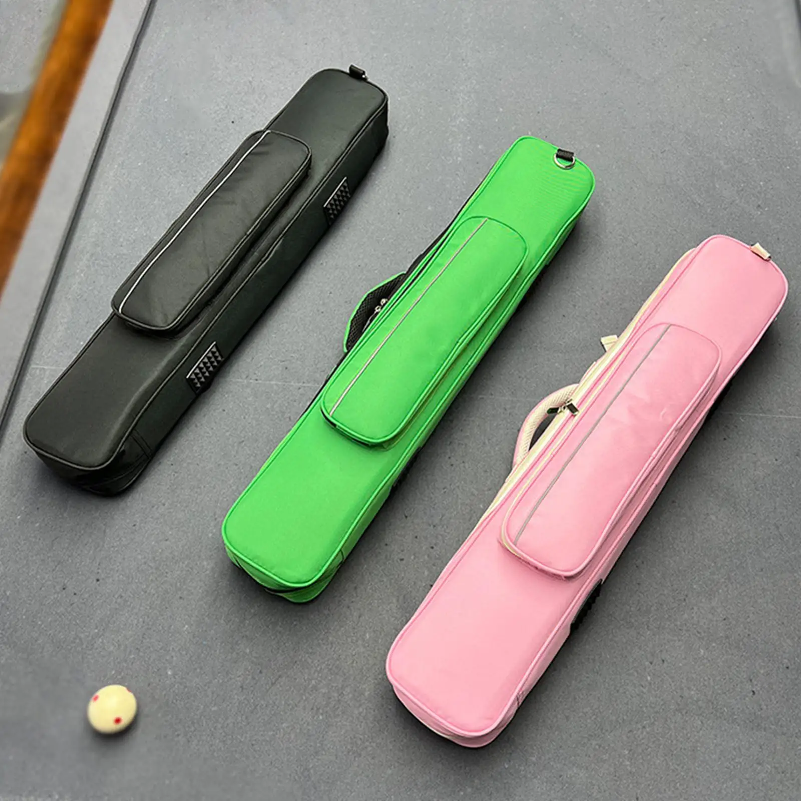 

Чехол для бильярдного кия для 1/2 бильярдной палки, износостойкий переноска, легкие аксессуары для бильярда, портативный органайзер на молнии