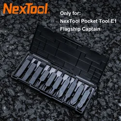 NexTool-Kit de brocas de destornillador 20 en 1, brocas magnéticas de doble cabeza para herramienta de bolsillo E1/Flagship Captain, multiherramienta