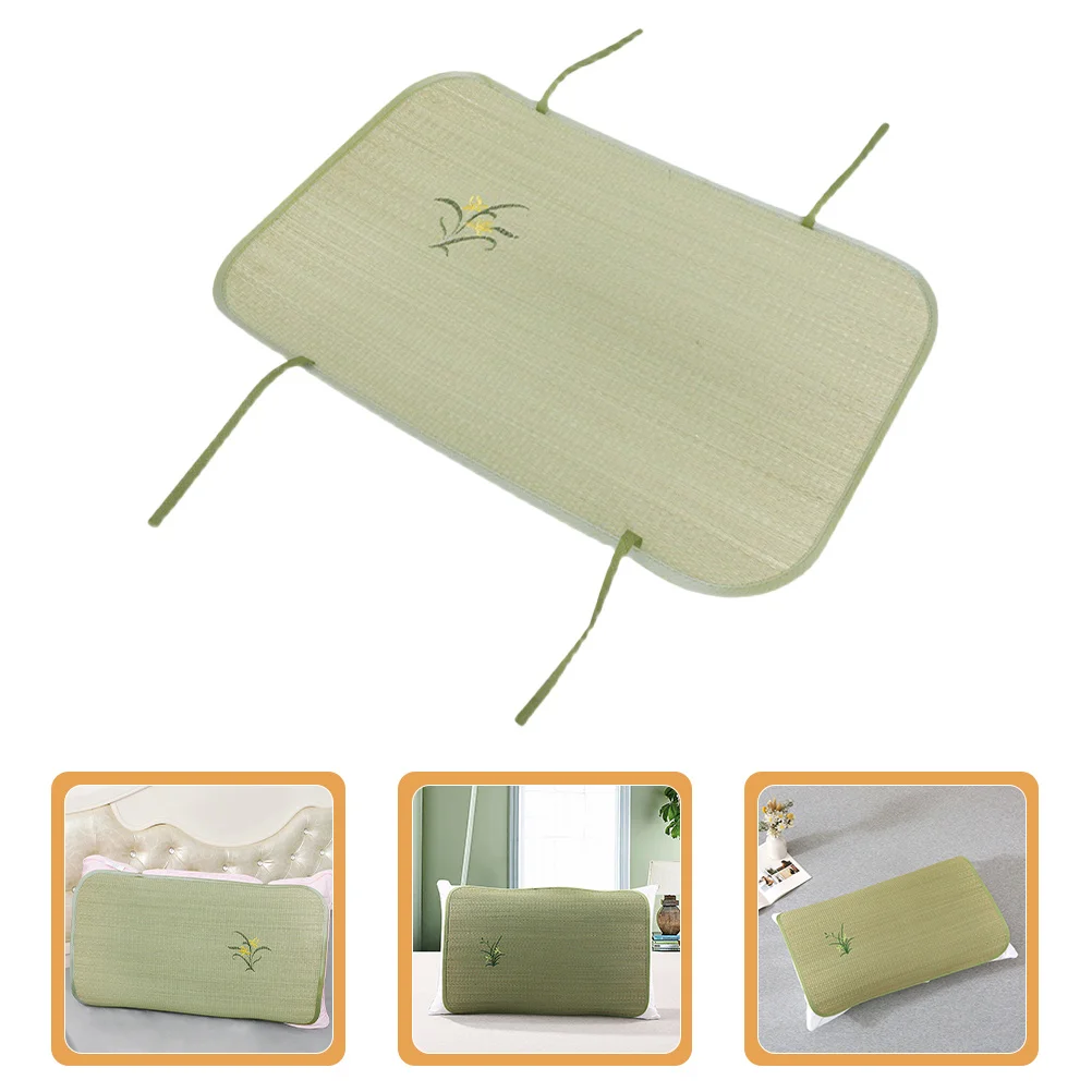 

Rectangle Throw Pillow Case Straw Mat Summer Design Protective No Fading Easy to Match with Bed Sofa Chair Pillow Straw