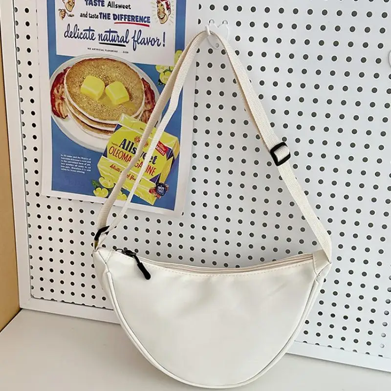 Homefish Damen-Nylon-Dumpling-Tasche, große Kapazität, Umhängetasche, einfarbige, leichte Handtasche für Pendler und Reisende. – Detail 6