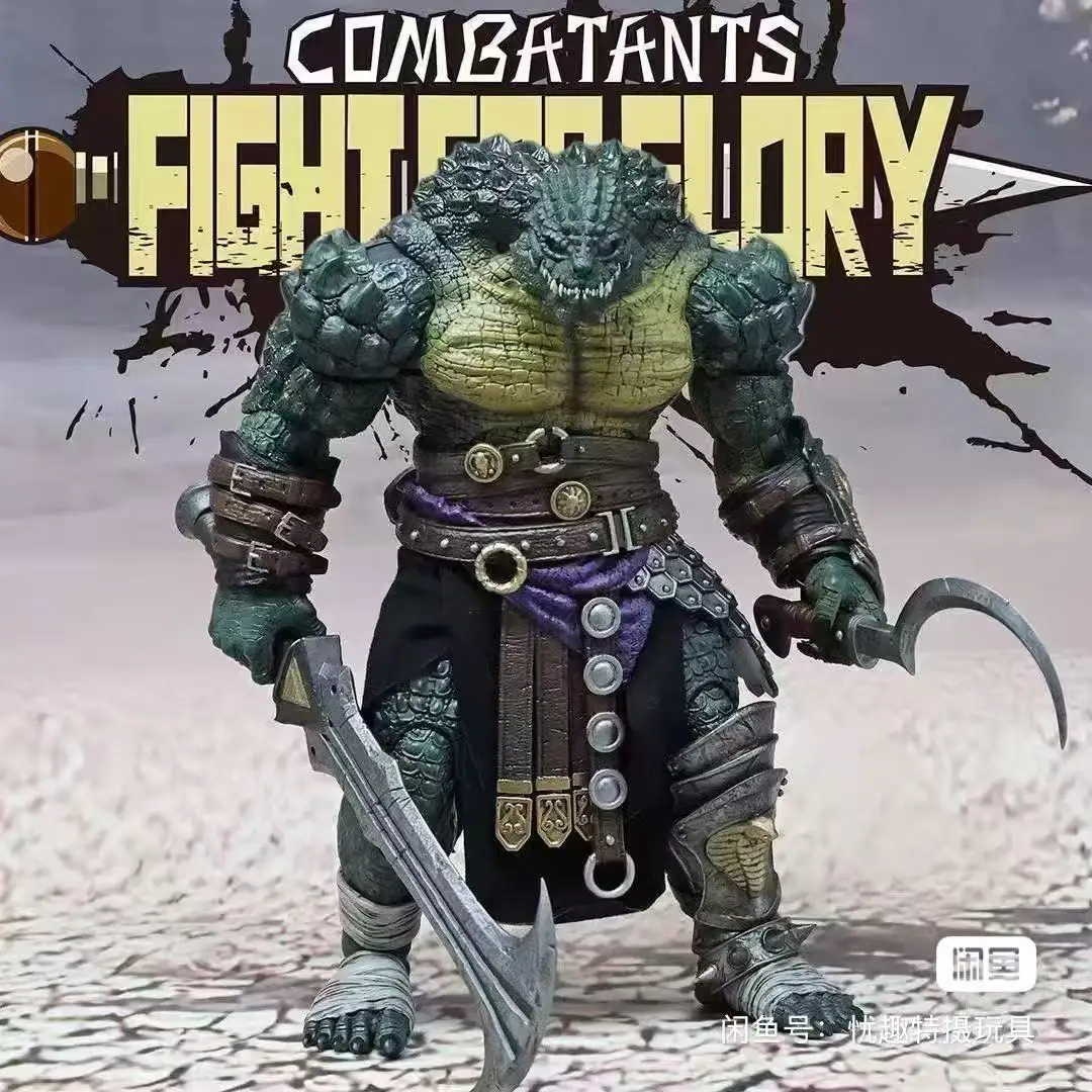 In Stock XESRAY Glory of Gladiators Battle 7 - Porsobek's Jaw, Barbarian Mercenary, Bear Head Movable Doll Toy Gift