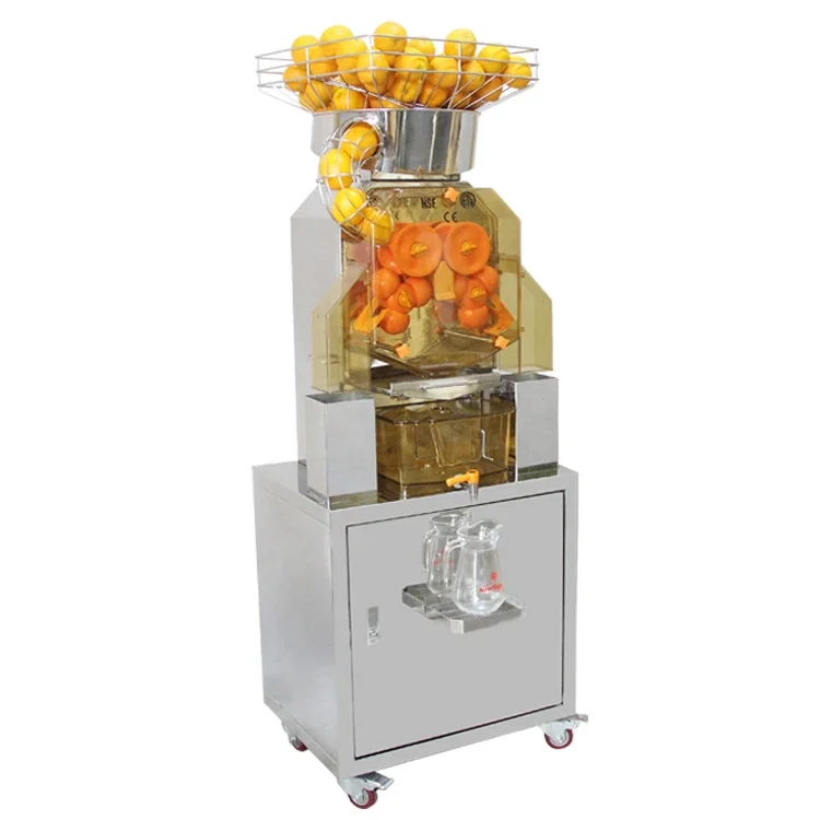 370w High Juice Yield Orange Squeezer Stainless Steel Vertical Orange Juice Machine For Restaurants Supermarket