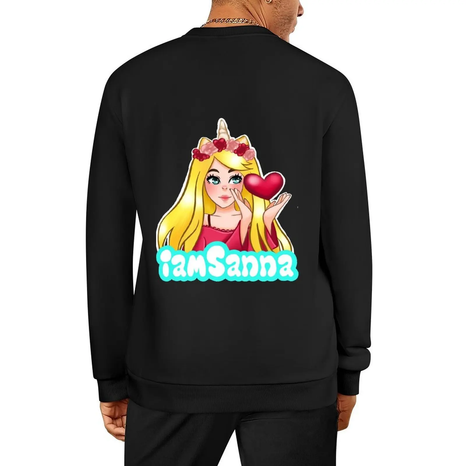 

iamSanna Loves Unicorns NEON PINK Pullover men's clothes korean style clothes clothes for men tracksuits men's sweatshirts