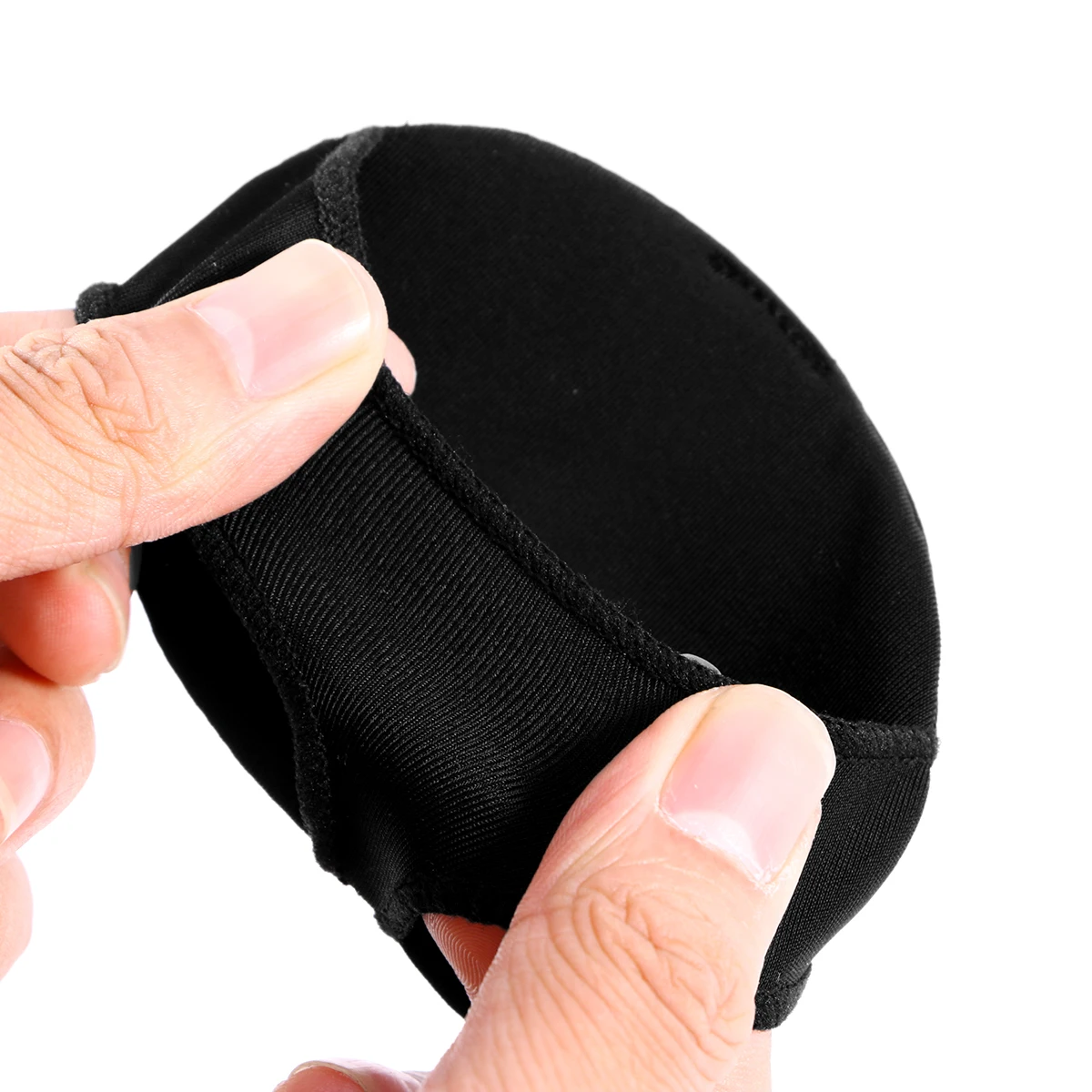 

1 Pair 2 Holes Silicone Gel Heel Pads Forefoot Half Yard Pads Anti-Slip Pads Forefoot Arch Support High-heeled Shoes Insoles - L