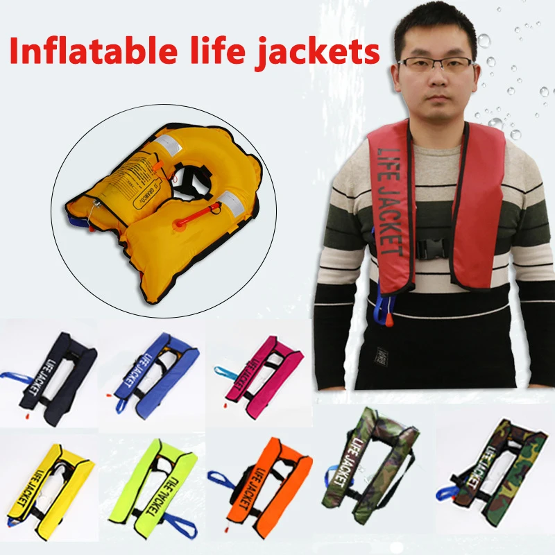 

Automatic Inflatable Life Jacket Professional Swimming Fishing Vest Water Sports Surfing Kayak Ski Rescue Safety Life Jacket