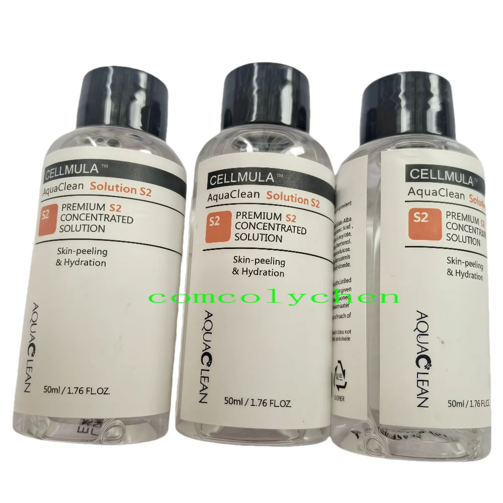 Solución Facial de exfoliación limpia en agua, 50ml, S1 S2 S3, para Hydra Dermoabrasión, cuidado de la piel, belleza, eliminación de espinillas y arrugas