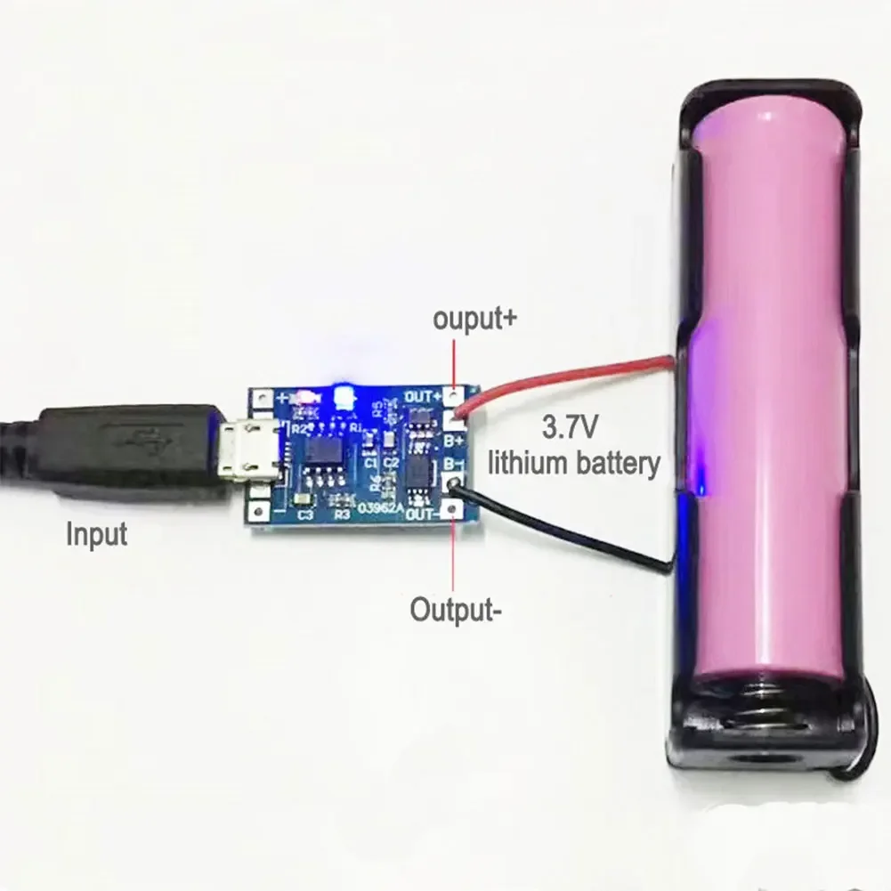 Placa de proteção do carregador de bateria de lítio 3.7v 5v 1a 2a li-ion lipo carregamento da bateria proteger módulo dois em um micro usb tipo-c