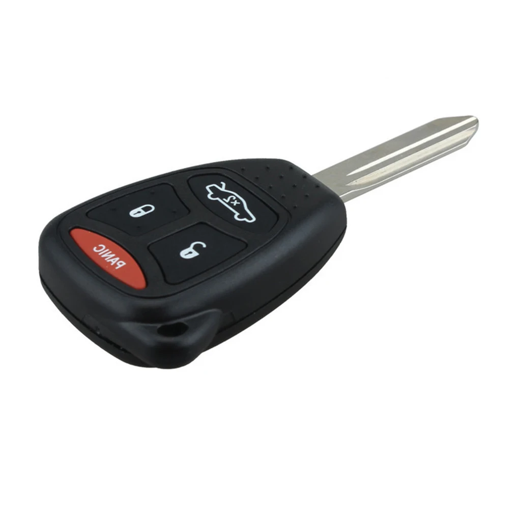 Car Key Lock Case Cover Keyless Entry Remote Shell Replacement for Chrysler Jeep Dodge 4 Button Design Please Match Blade Type