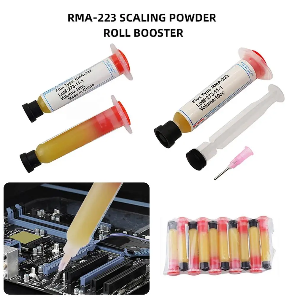 10CC Flussmittel zum Löten Lotpaste RMA223 RMA-223 Lötpaste Fett Präzision PCB Rework DIY Löten Anforderung
