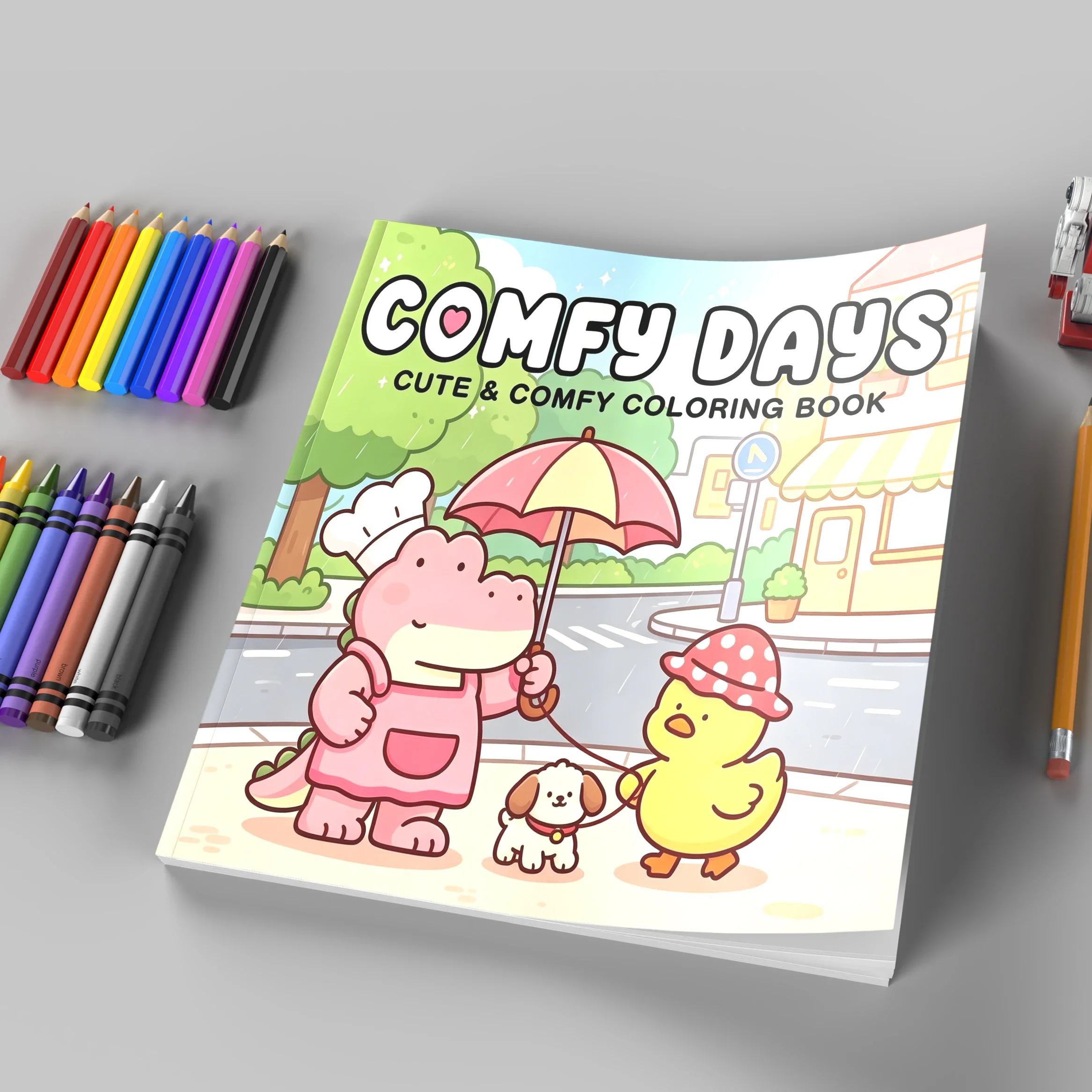 Comfy Days Bold-Easy Patterns Coloring Book for Adult Cute Drawing Book Perfect Gift for Birthday Back to School Art Supplies