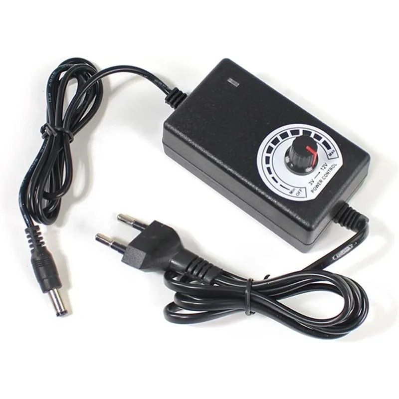 AC DC Transformator 12V Ladegerät Netzteil 220V bis 3V -12V 2A EU US LED Netzteil einstellbar