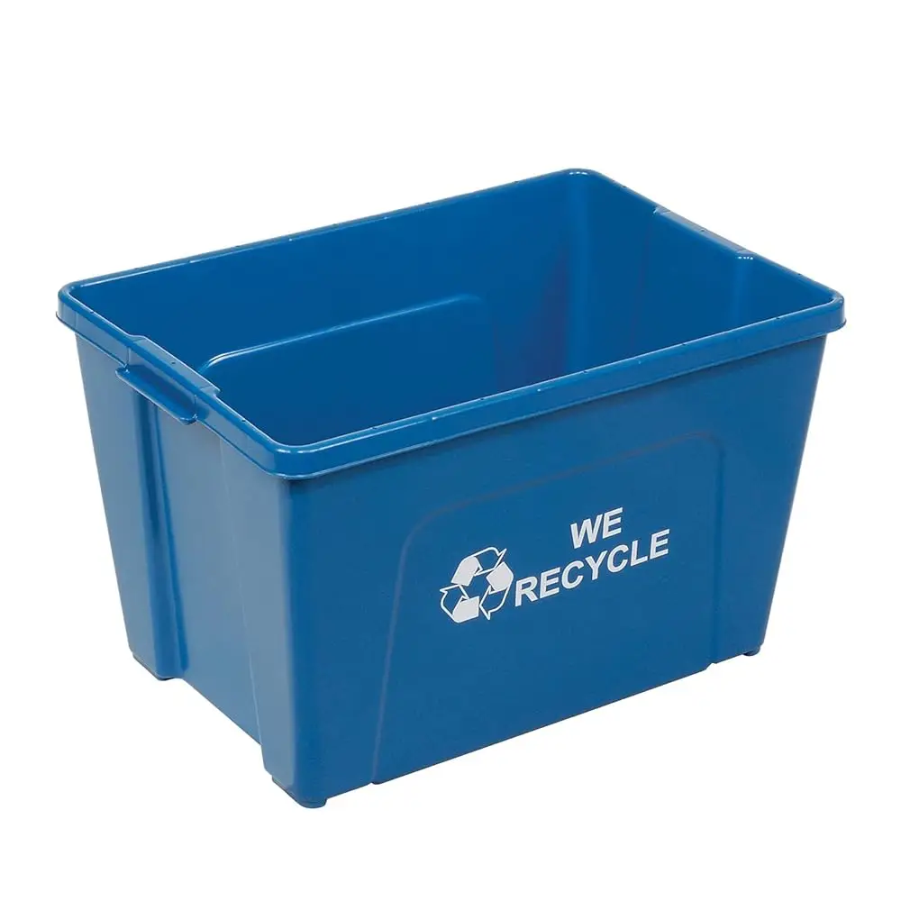 

18 Gallon Recycling Bin, Blue, Plastic