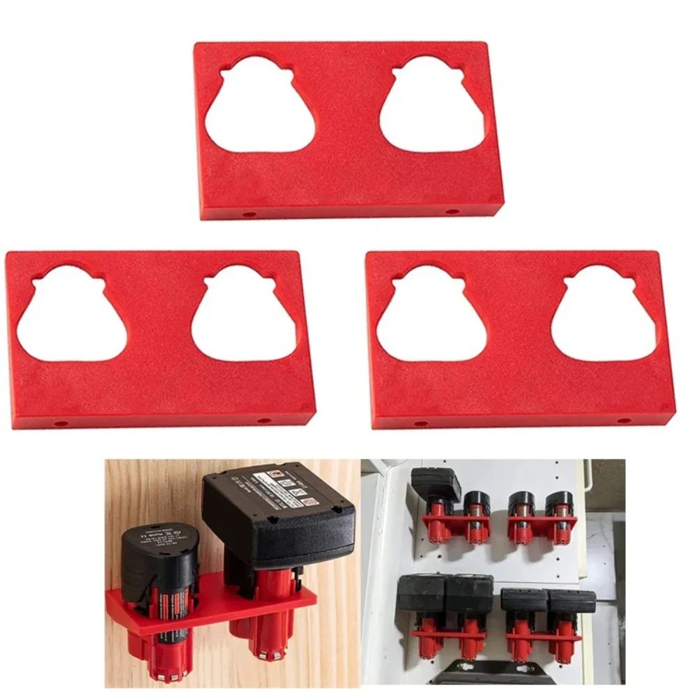 5/2 قطعة 12 فولت حامل بطارية ليثيوم أيون تخزين كتيفة ثابتة تركيب قاعدة رف شاشة مشبك لبطارية ميلووكي M & 12 ليثيوم أيون