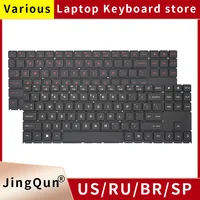 Teclado español ruso SP/EE. UU. para ordenador portátil HP OMEN 15-EN 15-en0xxx 15z-en 15-EN0010CA TPN-Q238 TPN-Q267 retroiluminado AMD