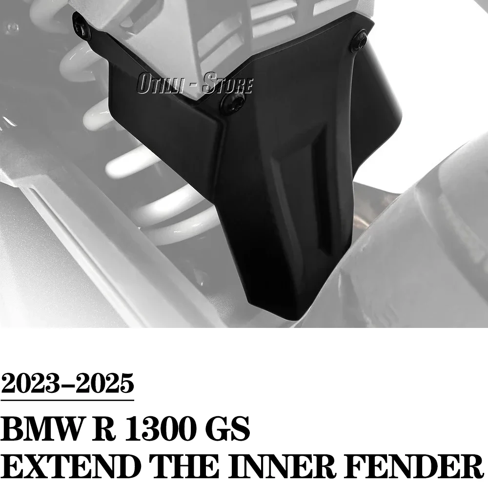 For BMW R 1300 GS GS1300 R1300GS 2023-2025 Motorcycle Black Rear Wheel Mudsling Inner Fender Mudguard Extension Splash Guard