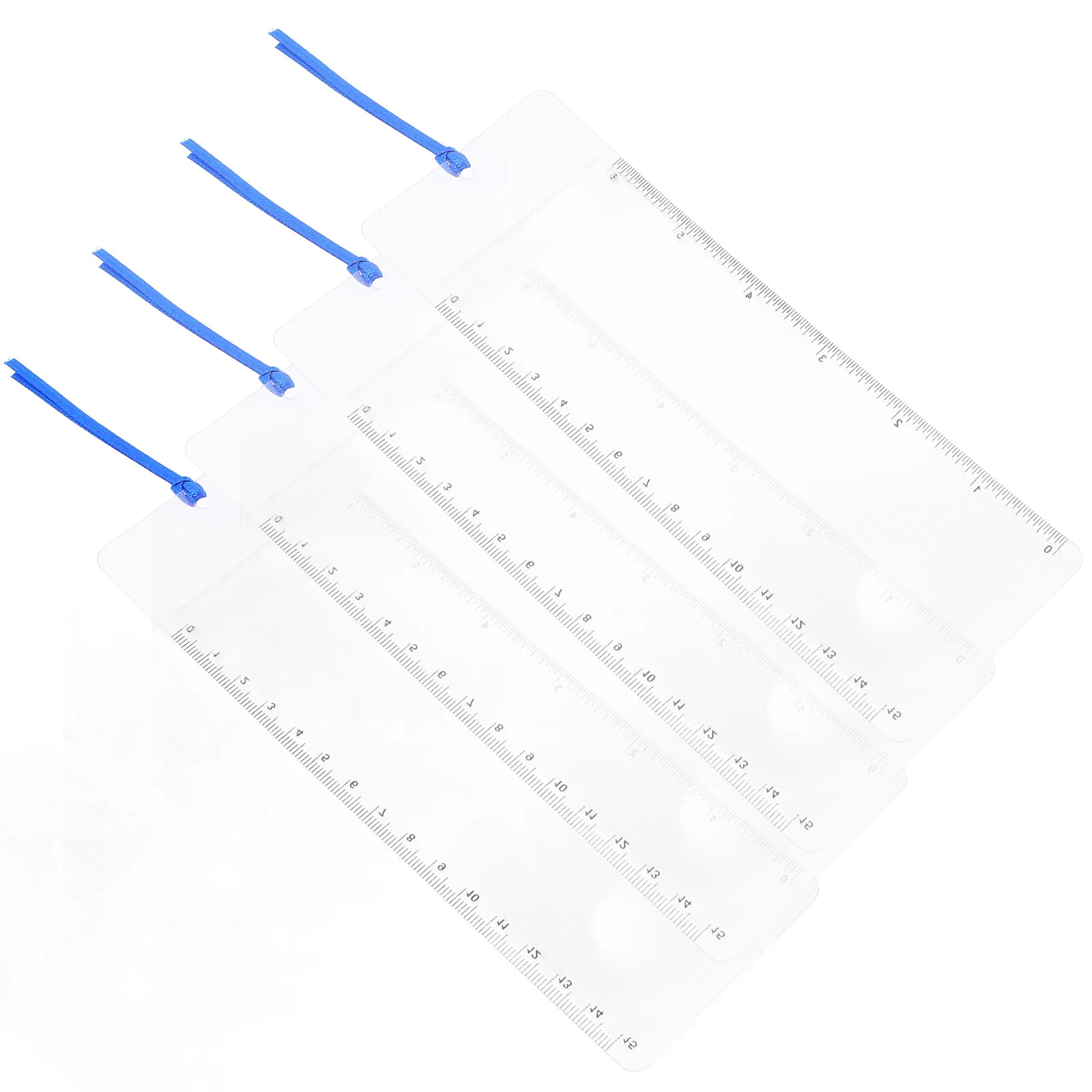 4 قطعة المكبر المرجعي 3X المحمولة بولي كلوريد الفينيل بطاقة الائتمان حجم القراءة العدسة المدمج في حاكم لقياس الصور النصية عدسة فريسنل #5