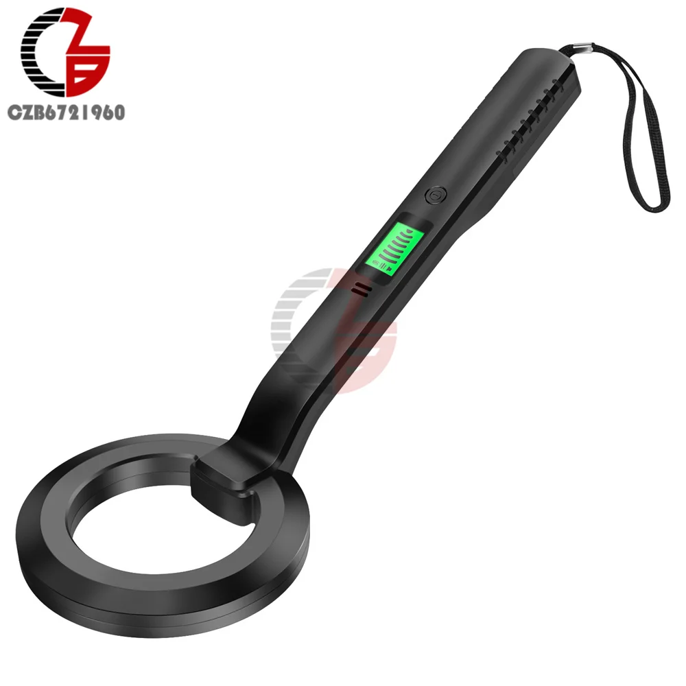 DM3004A LED Professional Metal Detector Handheld Pinpointer Alarm High Sensitivity Scanner Security Checker Gold Finder Digger