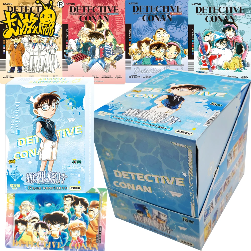 

Kayou Original Detective Conan Collection Cards Reasoning Anime Fun and Warm Moments High Quality Photo Cards Boys Girls Gifts